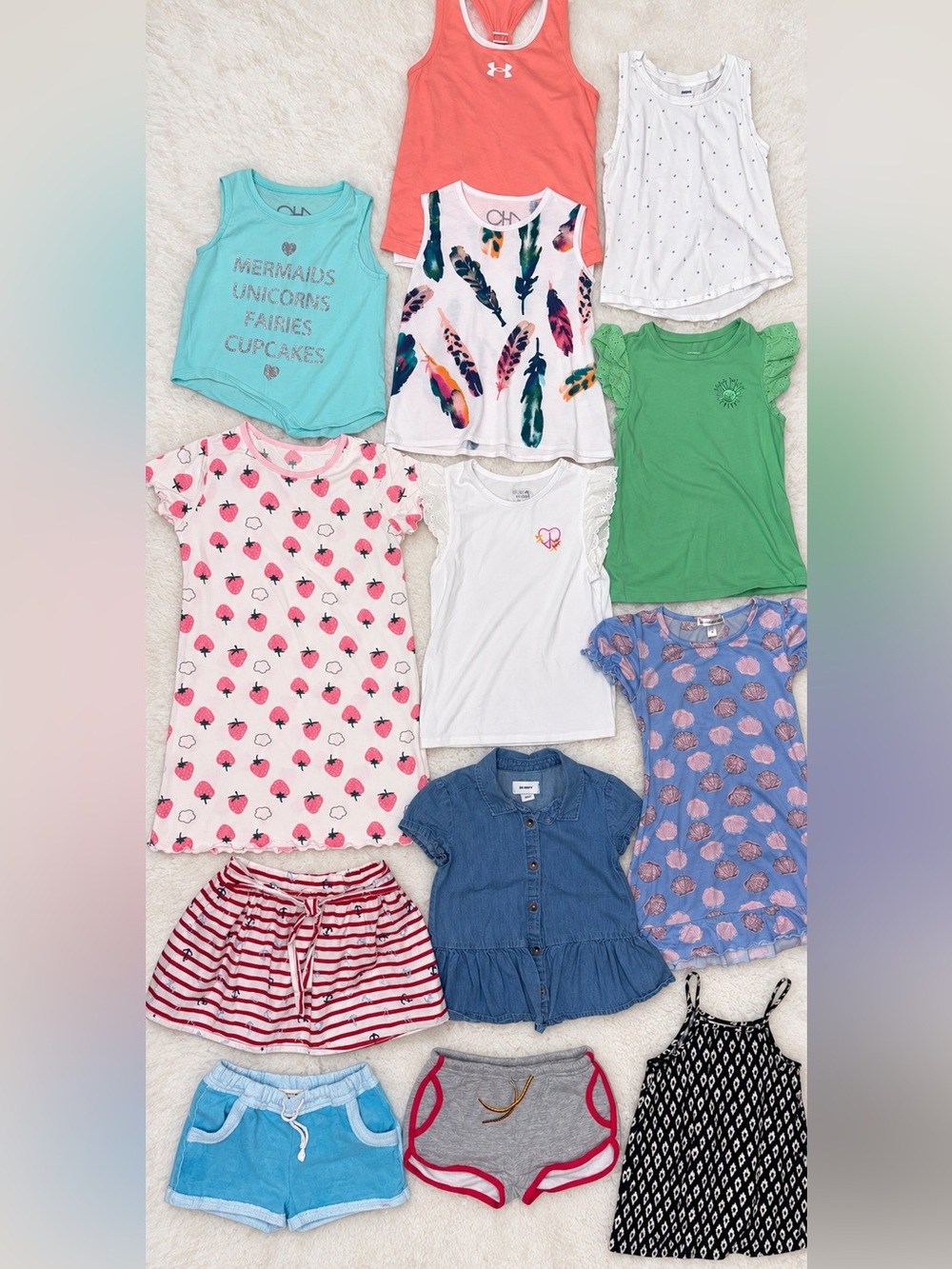 Girls Size 5 Summer Clothing Lot | Appaman, Chaser, Under Armour, Old Navy & Mor